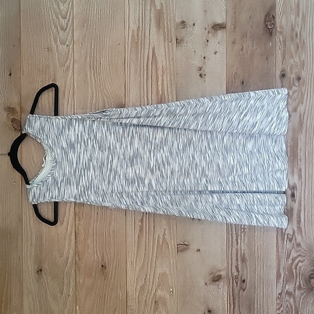 Altar'd State White, Black Striped Dress with Buttons Down the Back Size Medium
